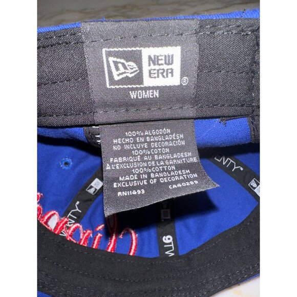 New Era Womens Clippers Navy Adjustable Strapback Hat With Red Embroidery Logo - Picture 5 of 5